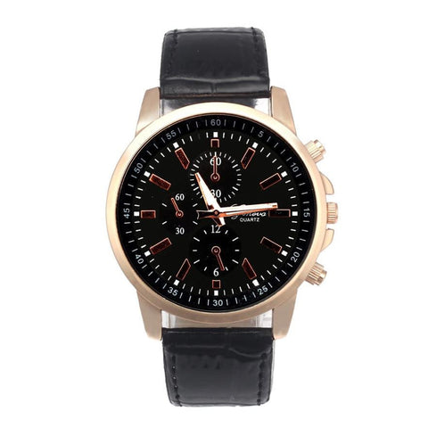 Luxury Geneva Leather Quartz Watch
